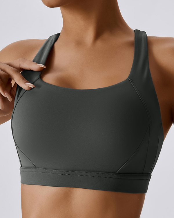 Base Bralet in Steel Grey