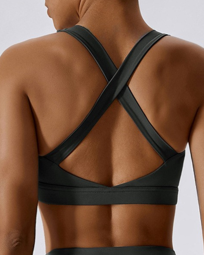 Base Bralet in Steel Grey