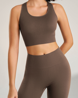 The Ribbed Set in Cocoa