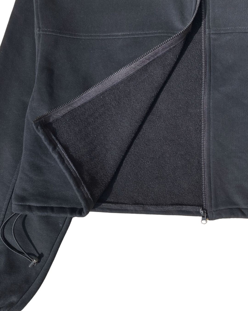 Zip Through Sweater - Dark Roast (Black)