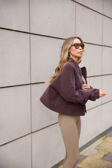 Drawstring Fleece in Espresso