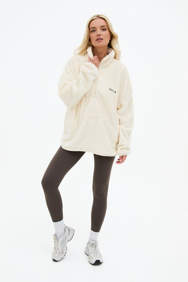 Quarter Zip Fleece - Off White