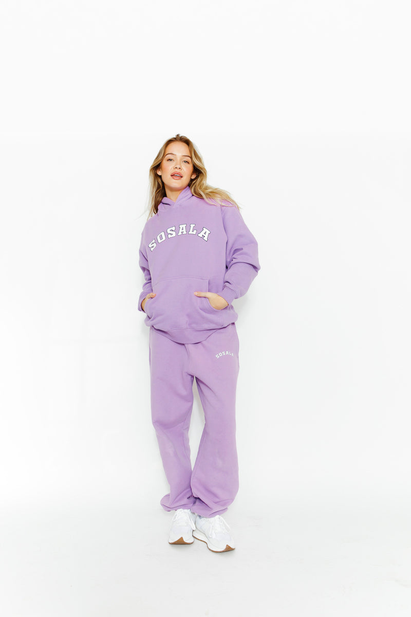 The Varsity Sweatpant - Lilac