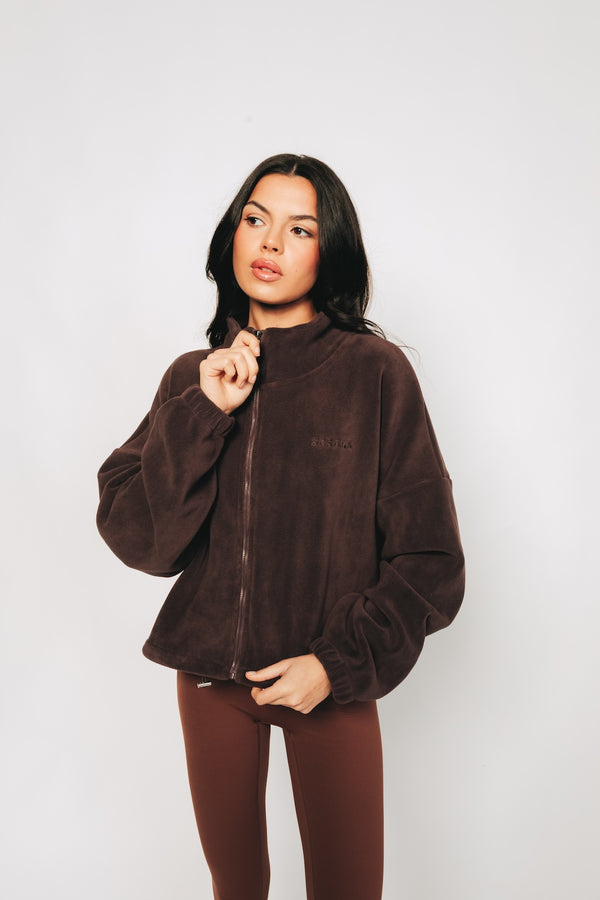 Drawstring Fleece - Espresso