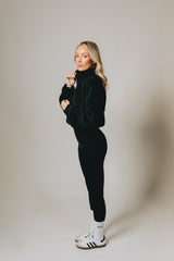 Drawstring Fleece - Dark Roast (Black)