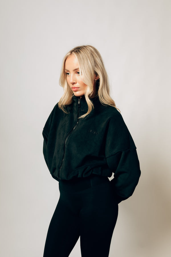 Drawstring Fleece - Dark Roast (Black)
