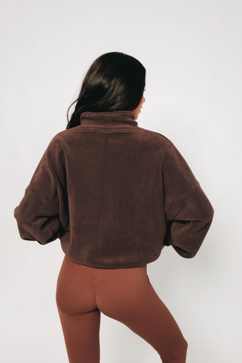 Drawstring Fleece - Espresso