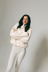 Drawstring Fleece - Iced Oat