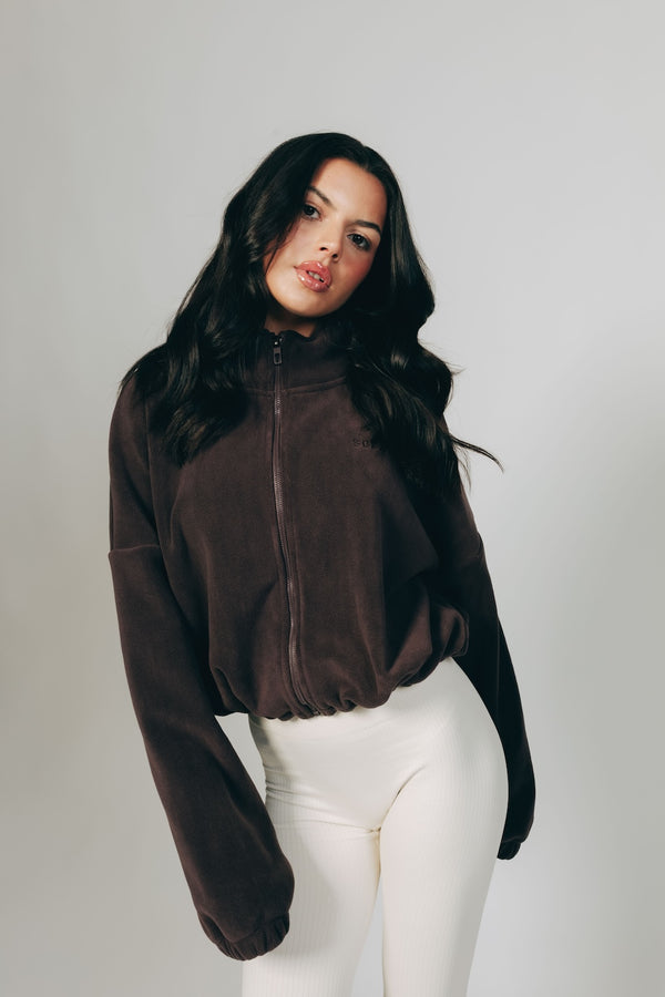 Drawstring Fleece - Espresso