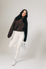Drawstring Fleece - Espresso