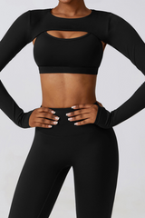 The Sleeves Top in Black